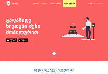 Скриншот redcap.ge