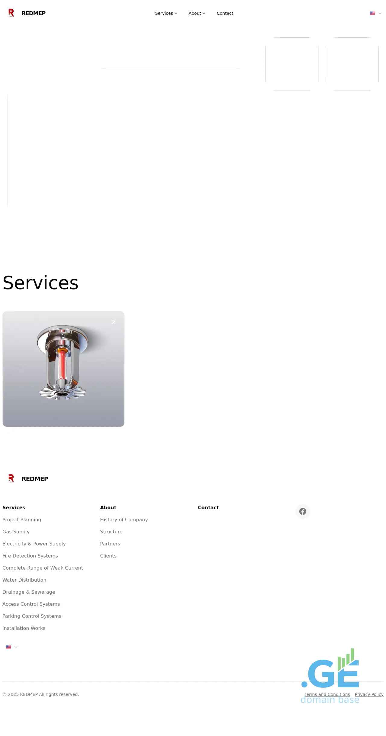 Screenshot of the site redmep.ge