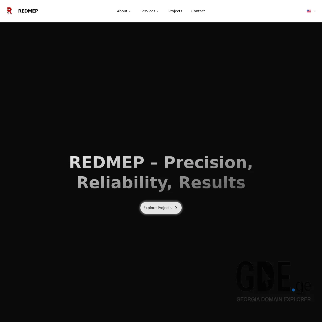 Screenshot of the site redmep.ge at 2025-12-11