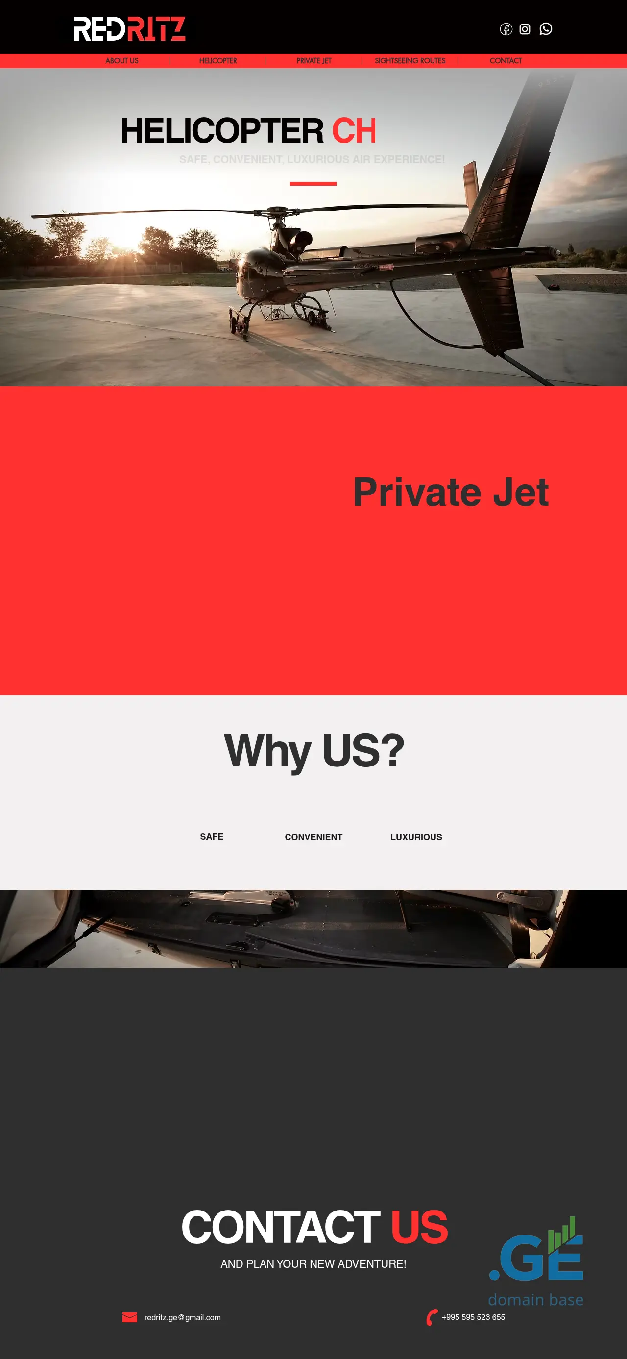 Screenshot of the site redritz.ge
