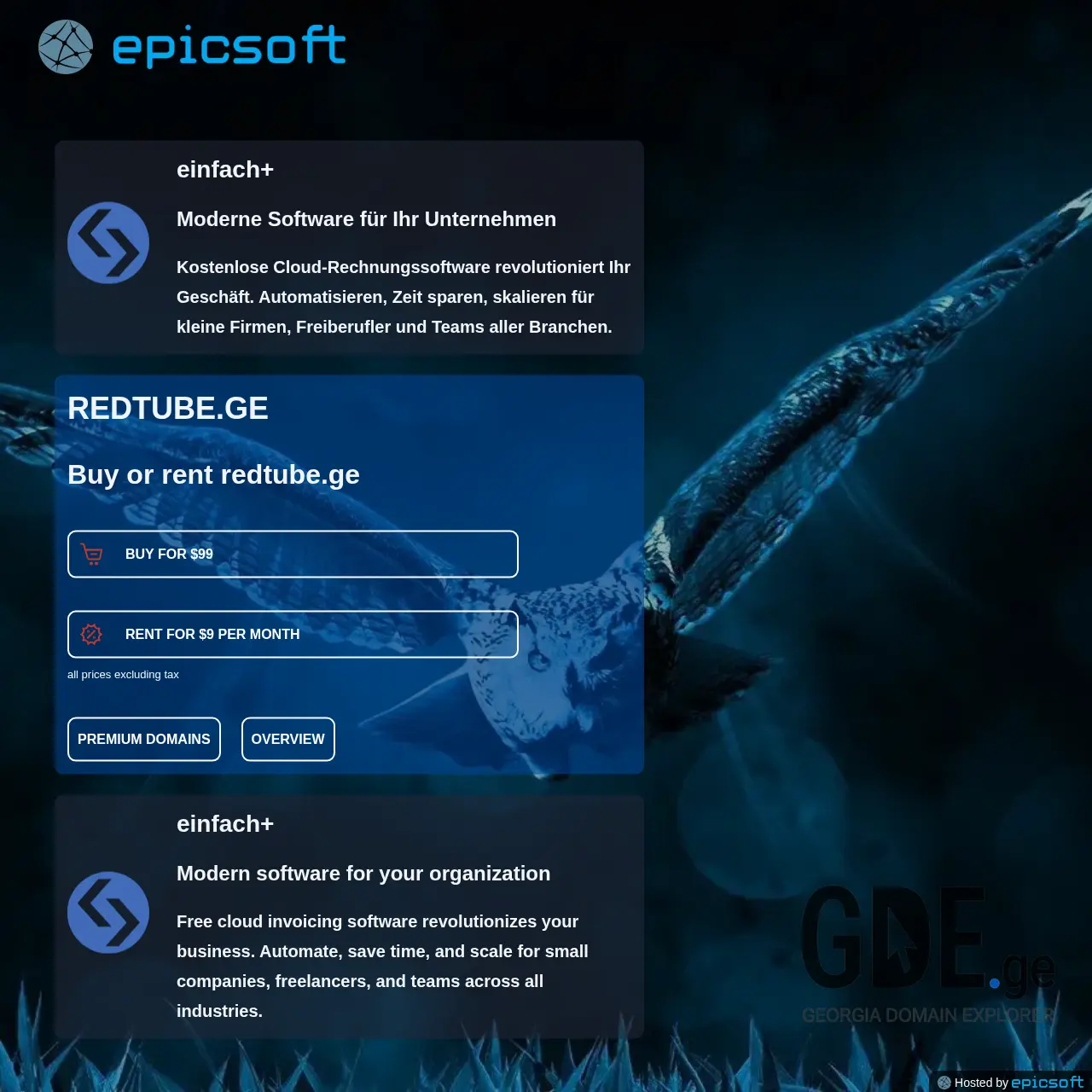 Screenshot of the site redtube.ge at 2025-12-11