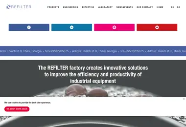 refilter.ge-ის ეკრანის სურათი
