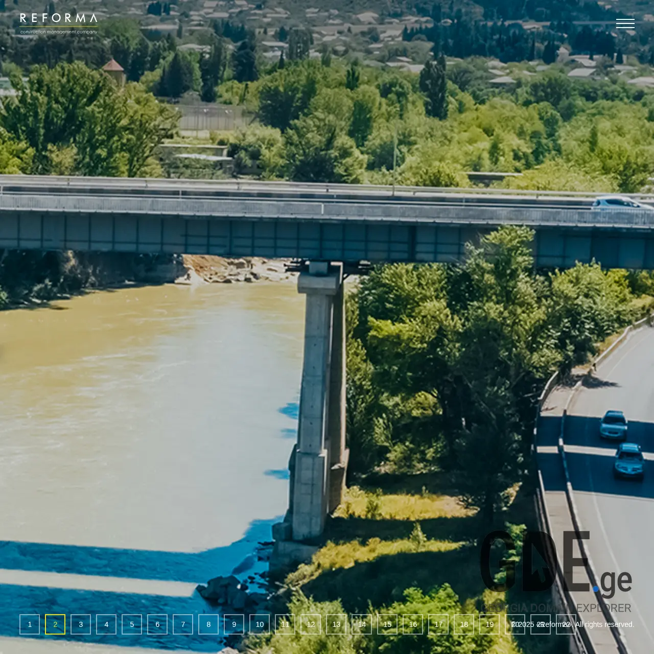 Screenshot of the site reformagroup.ge at 2025-12-11