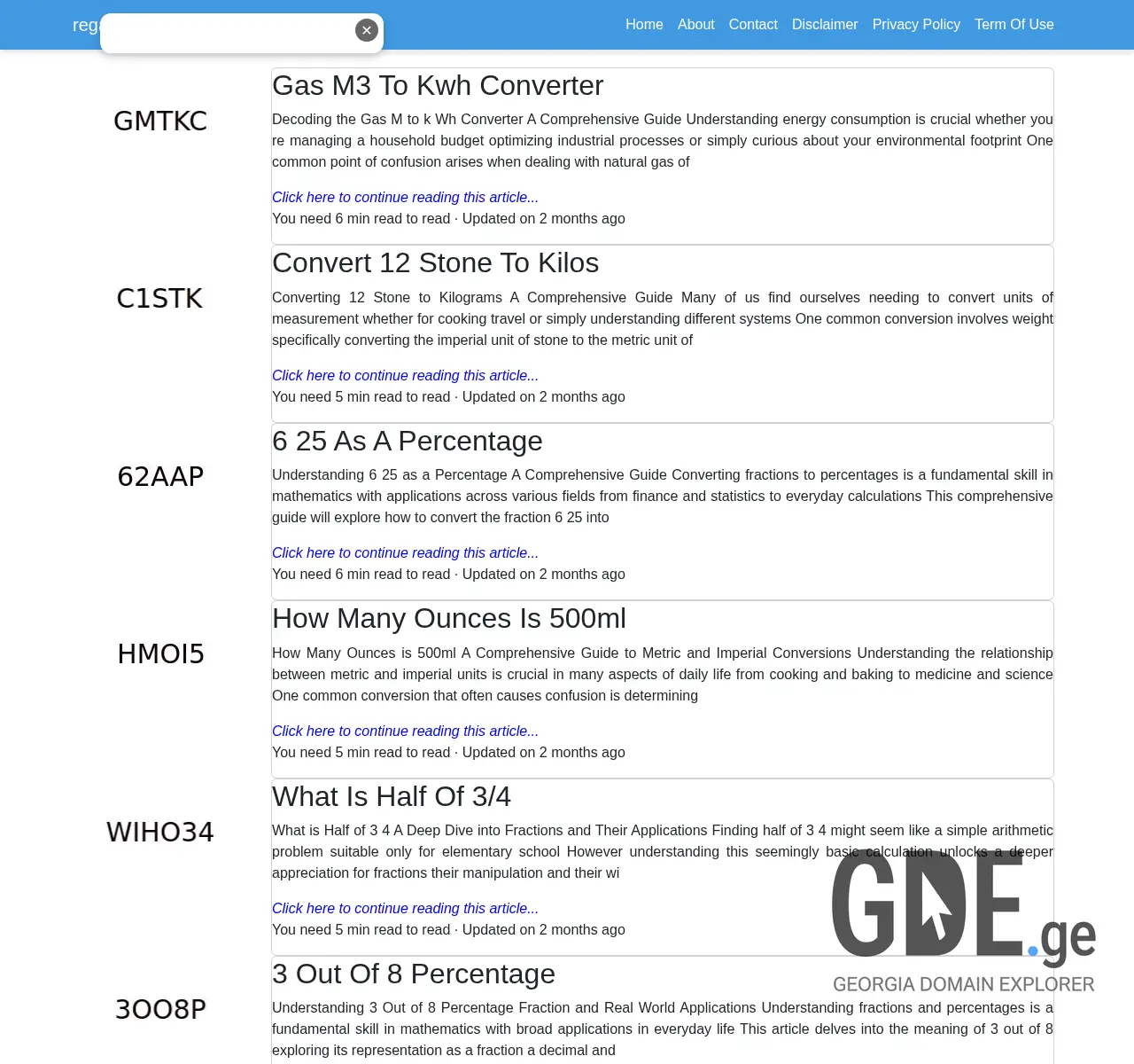 Screenshot of the site regarder.ge at 2025-11-26