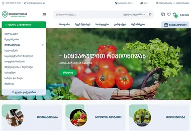 Screenshot of regionstore.ge