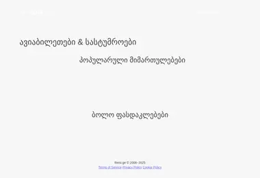 Screenshot of reisi.ge