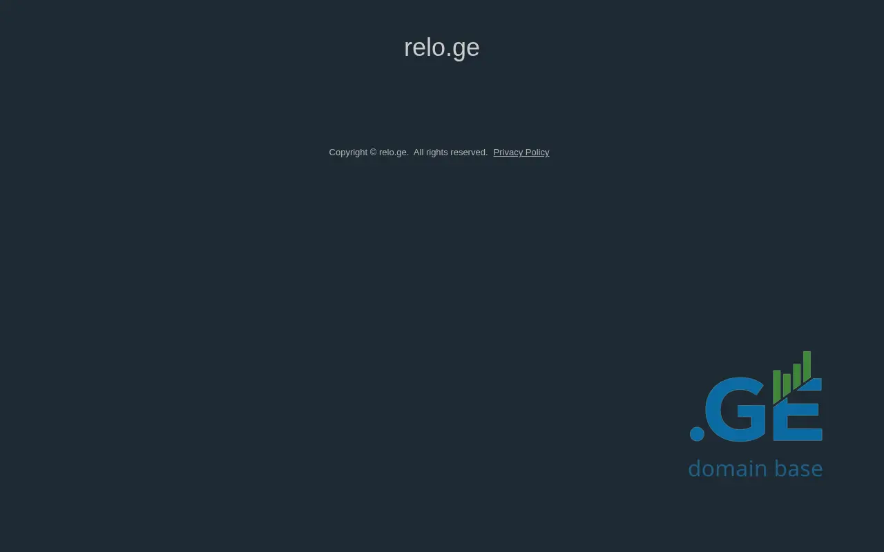 Screenshot of the site relo.ge