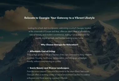 Screenshot of relocation.ge
