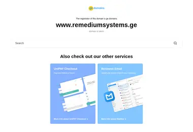 Screenshot of remediumsystems.ge