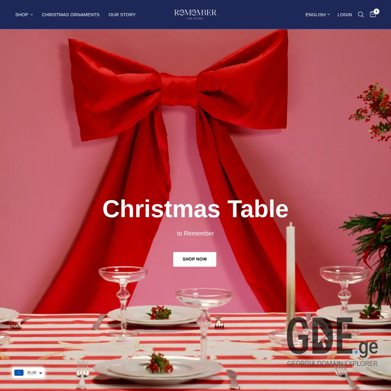 Screenshot of the site rememberthestore.ge at 2025-12-11