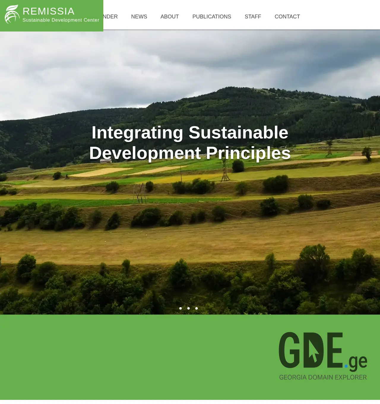 Screenshot of the site remissia.ge at 2025-12-03