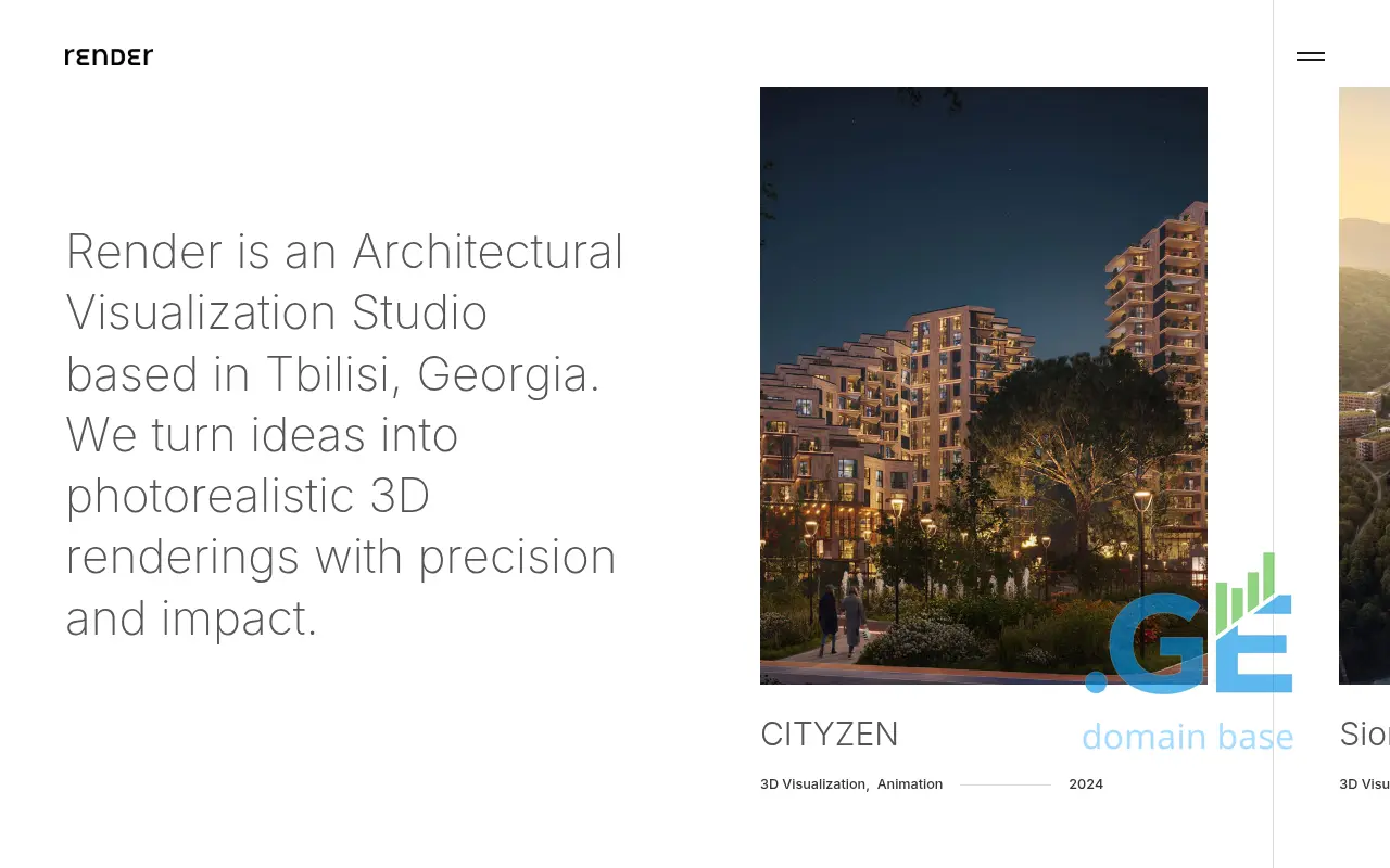 Screenshot of the site render.ge