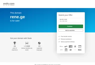 Screenshot of rene.ge