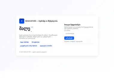 Screenshot of renovatori.ge