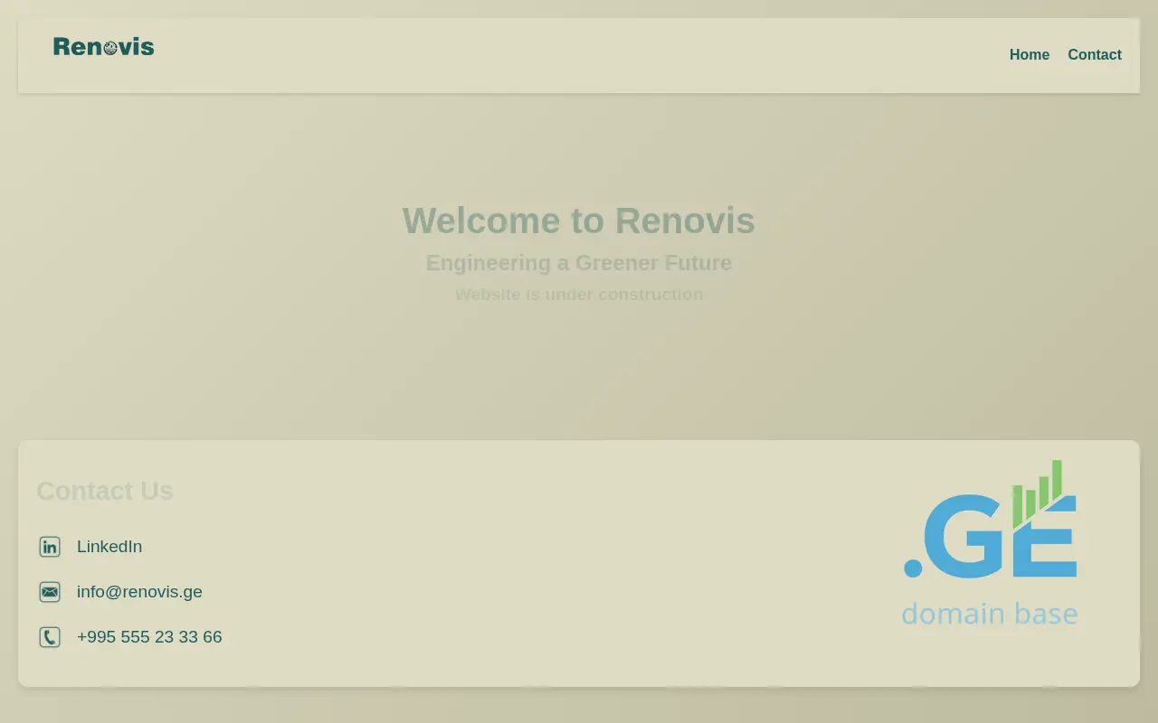 Screenshot of the site renovis.ge