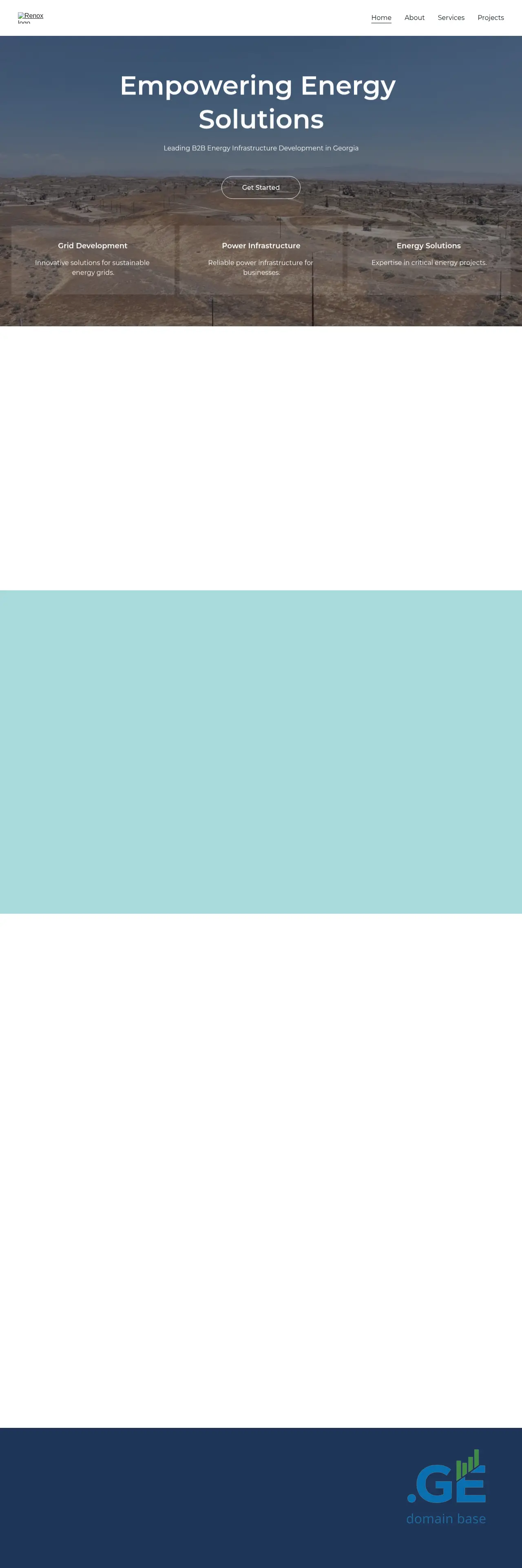 Screenshot of the site renox.ge