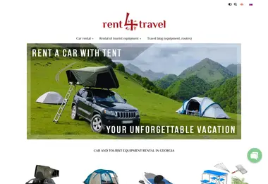 Screenshot of rent4travel.ge