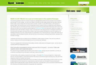 Скриншот rentacar.ge