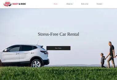 Screenshot of rentandride.ge