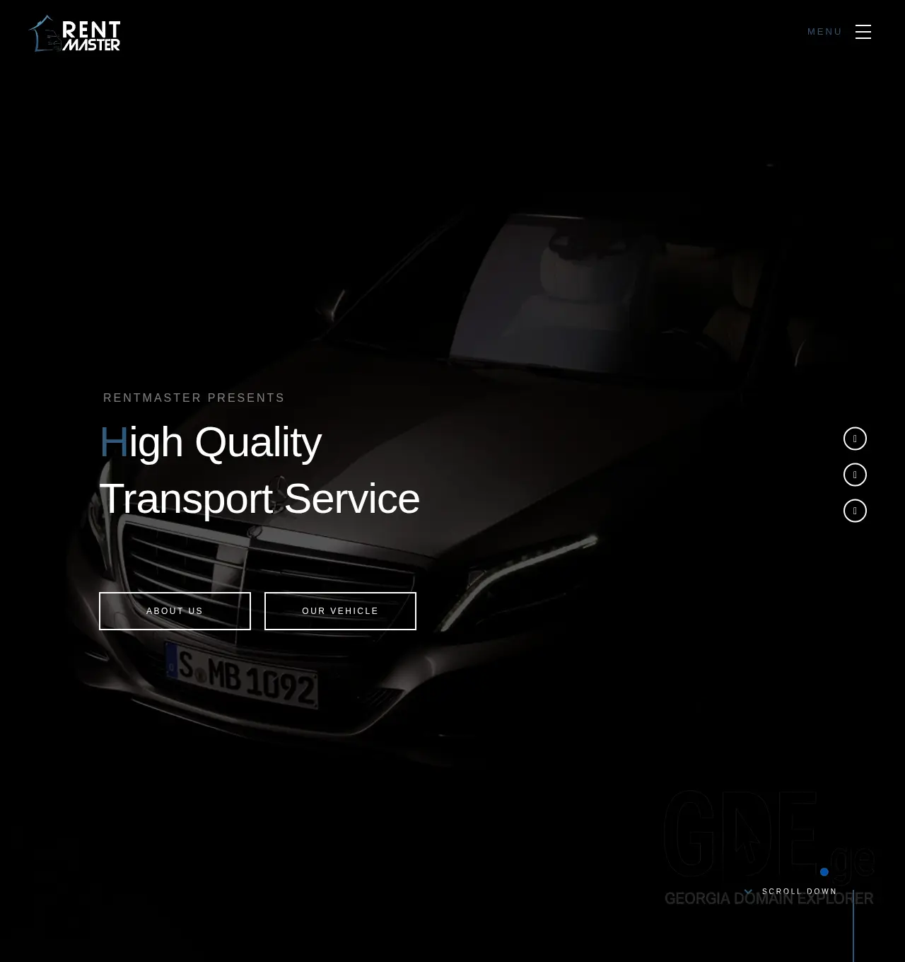 Screenshot of the site rentmaster.ge at 2025-12-01