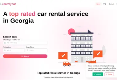 Скриншот rentmycar.ge