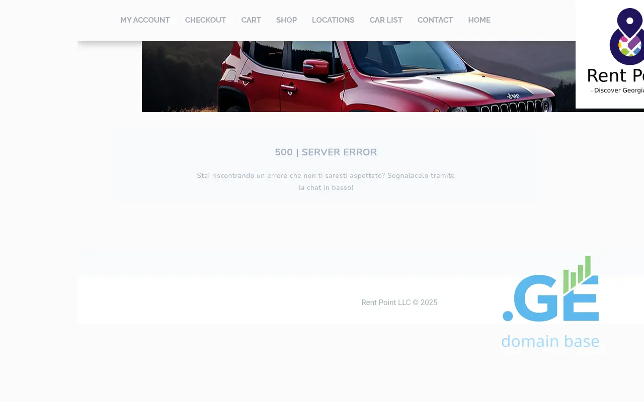Screenshot of the site rentpoint.ge