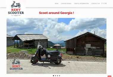 Screenshot of rentscooter.ge
