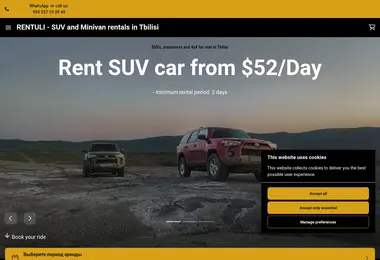 Screenshot of rentuli.ge
