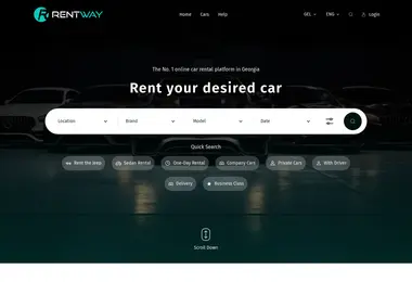 Скриншот rentway.ge