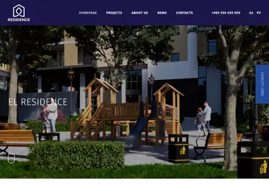 Screenshot of residence.com.ge