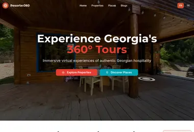 Screenshot of resorter360.ge