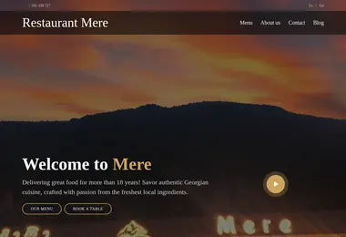 Скриншот restaurantmere.ge