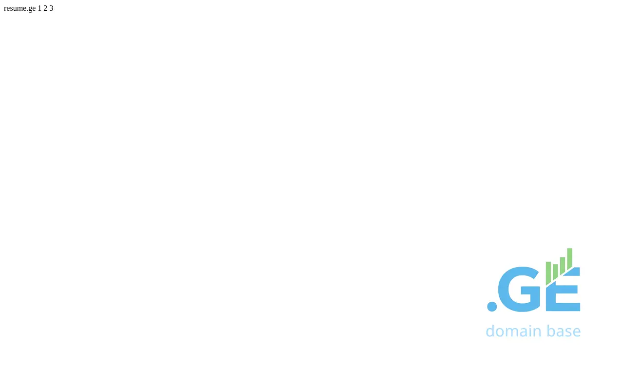 Screenshot of the site resume.ge