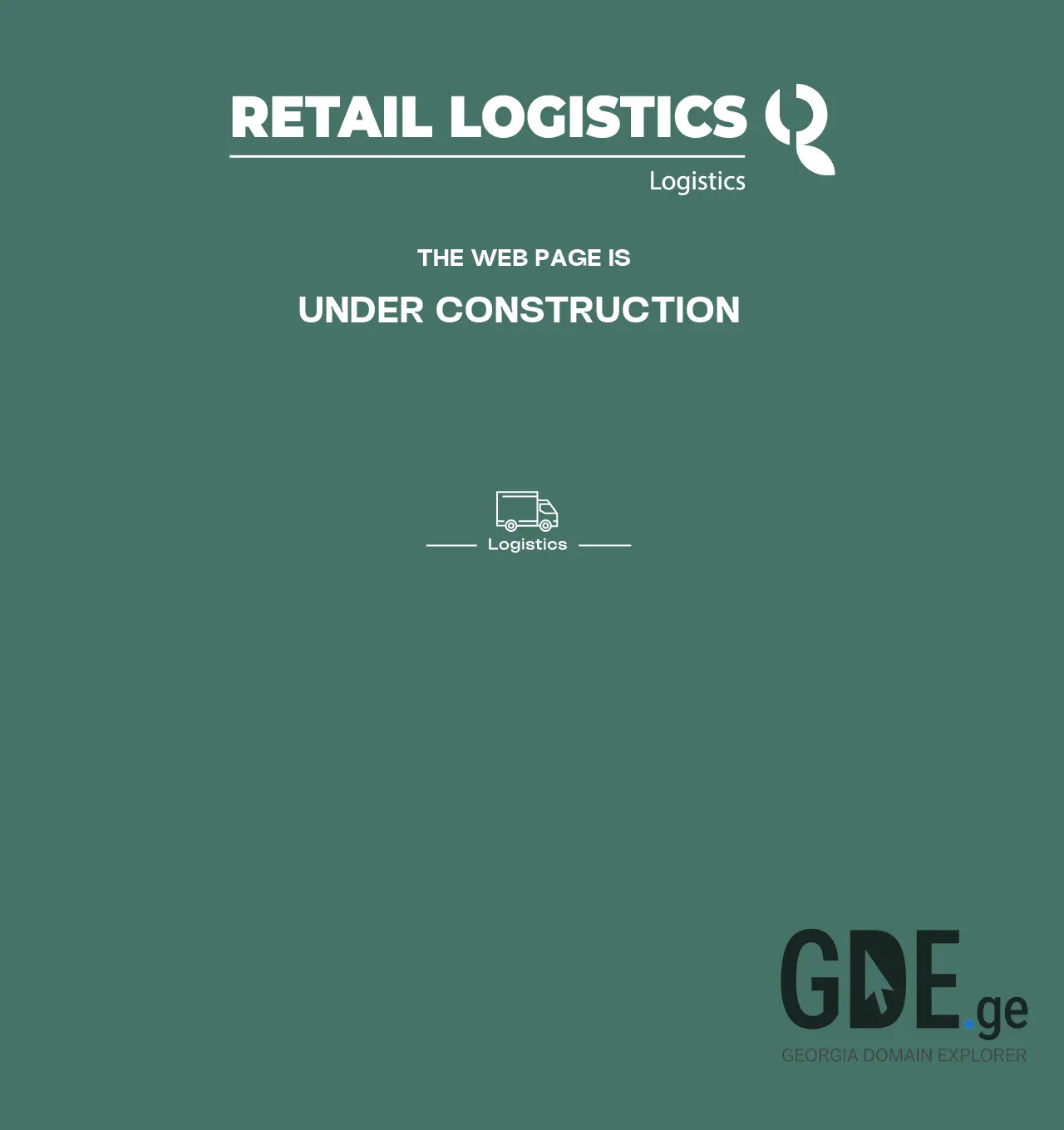 Screenshot of the site retaillogistics.ge at 2025-12-06