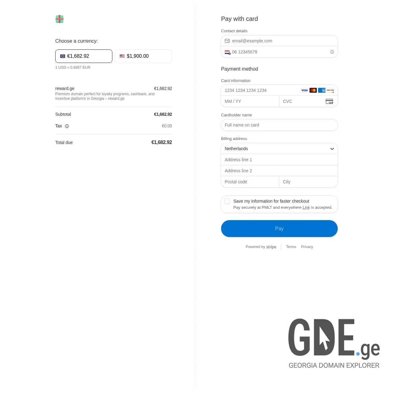 Screenshot of the site rewards.ge at 2025-12-11