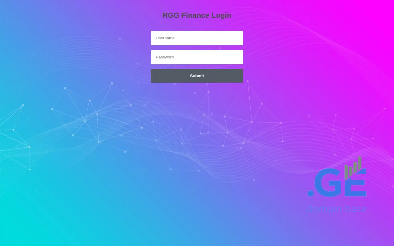 Screenshot of the site rggfinance.ge