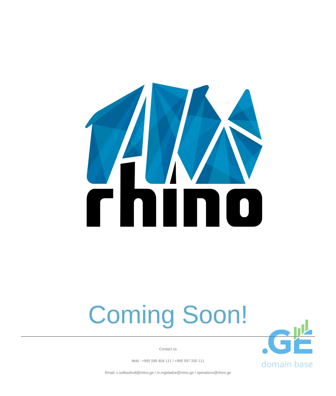 Screenshot of the site rhino.ge at 2025-09-17