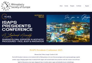 Screenshot of rhinoplastysociety.ge