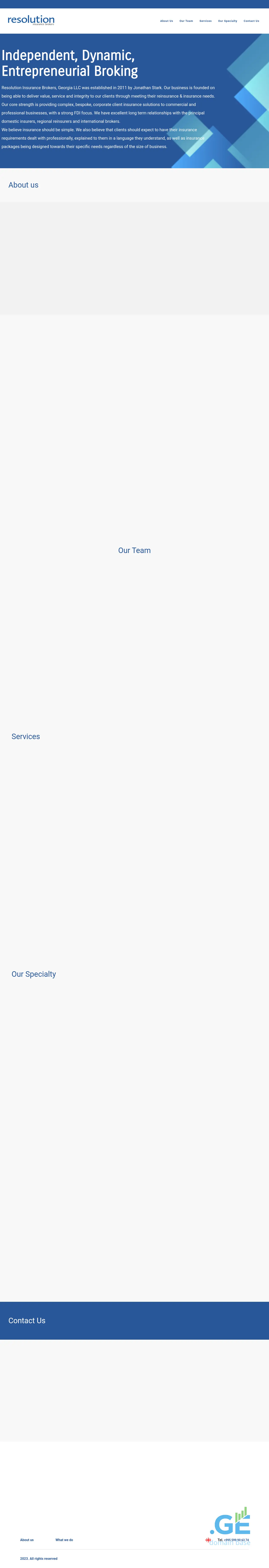 Screenshot of the site rib.ge