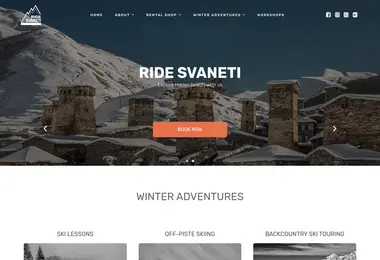Скриншот ridesvaneti.ge