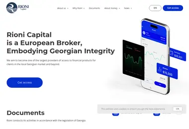 Screenshot of rioni-capital.ge