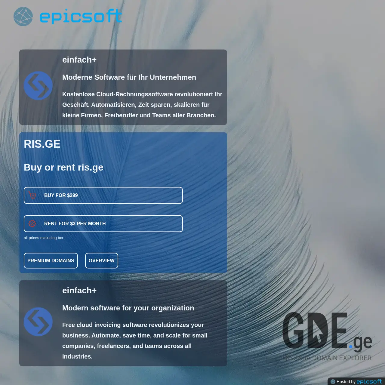Screenshot of the site ris.ge at 2025-12-11