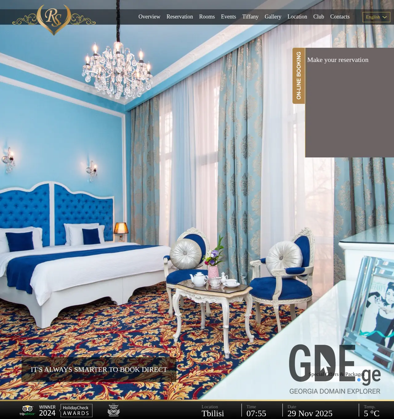 Screenshot of the site riverside.ge at 2025-11-29