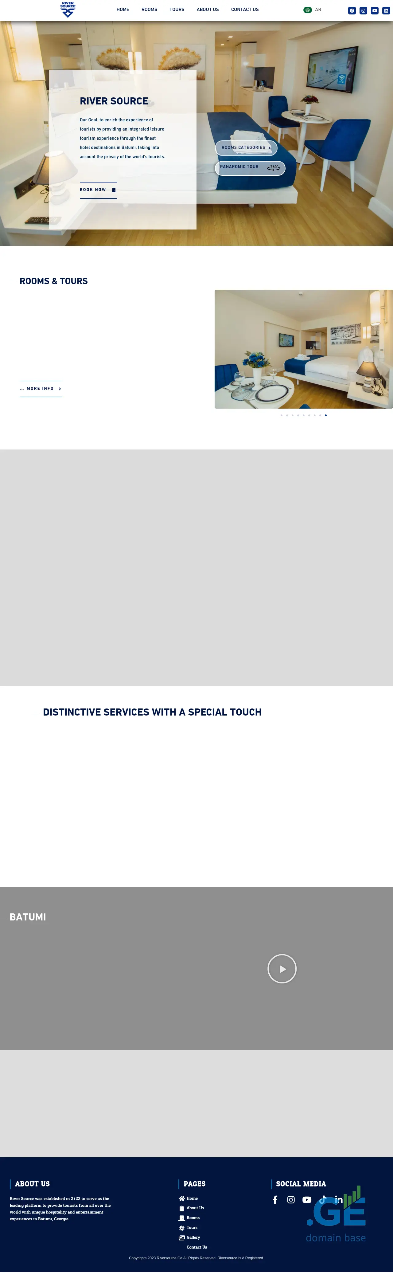 Screenshot of the site riversource.ge