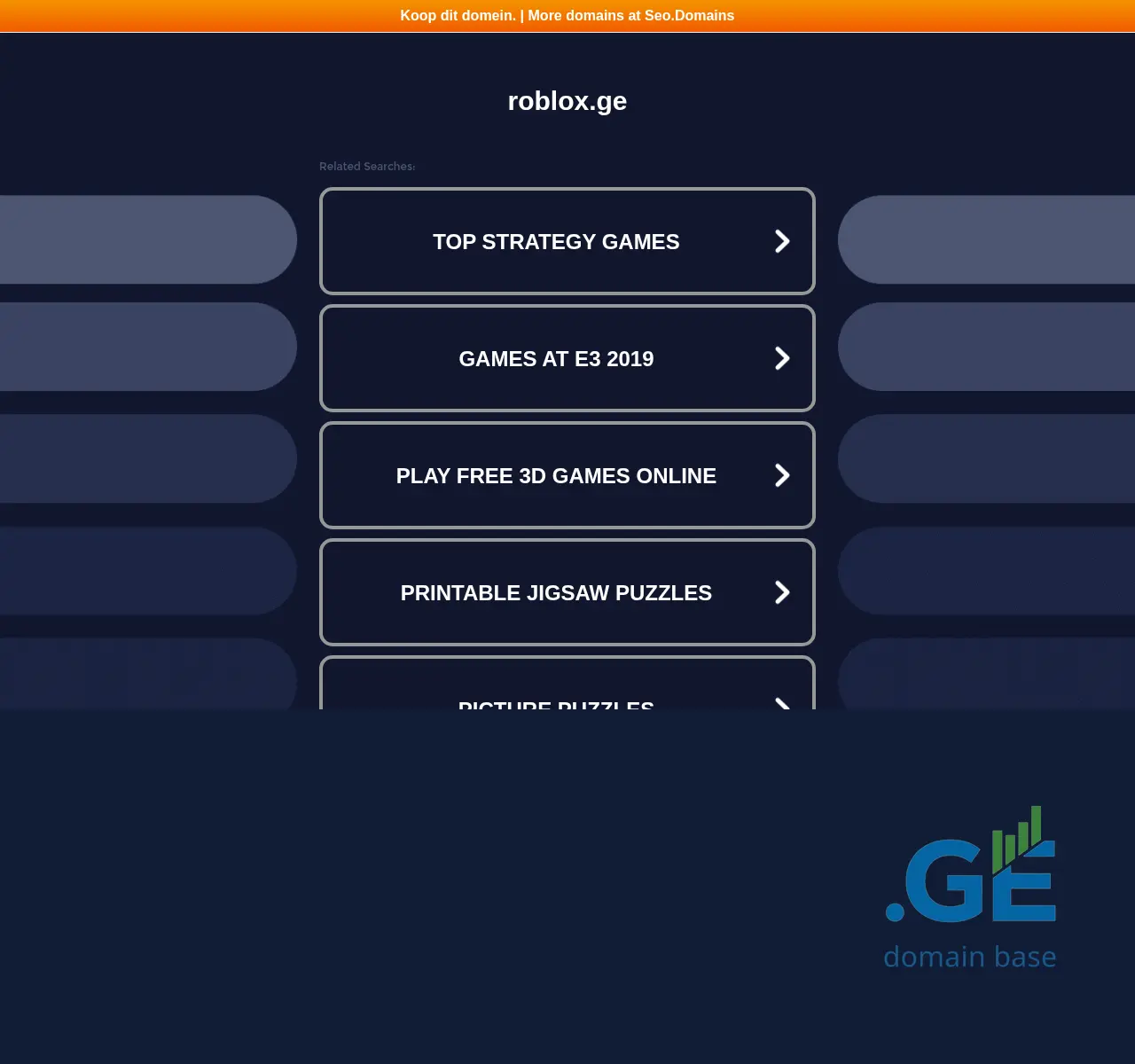 Screenshot of the site roblox.ge at 2025-10-24