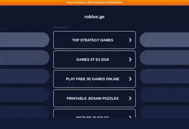 Screenshot of roblox.ge