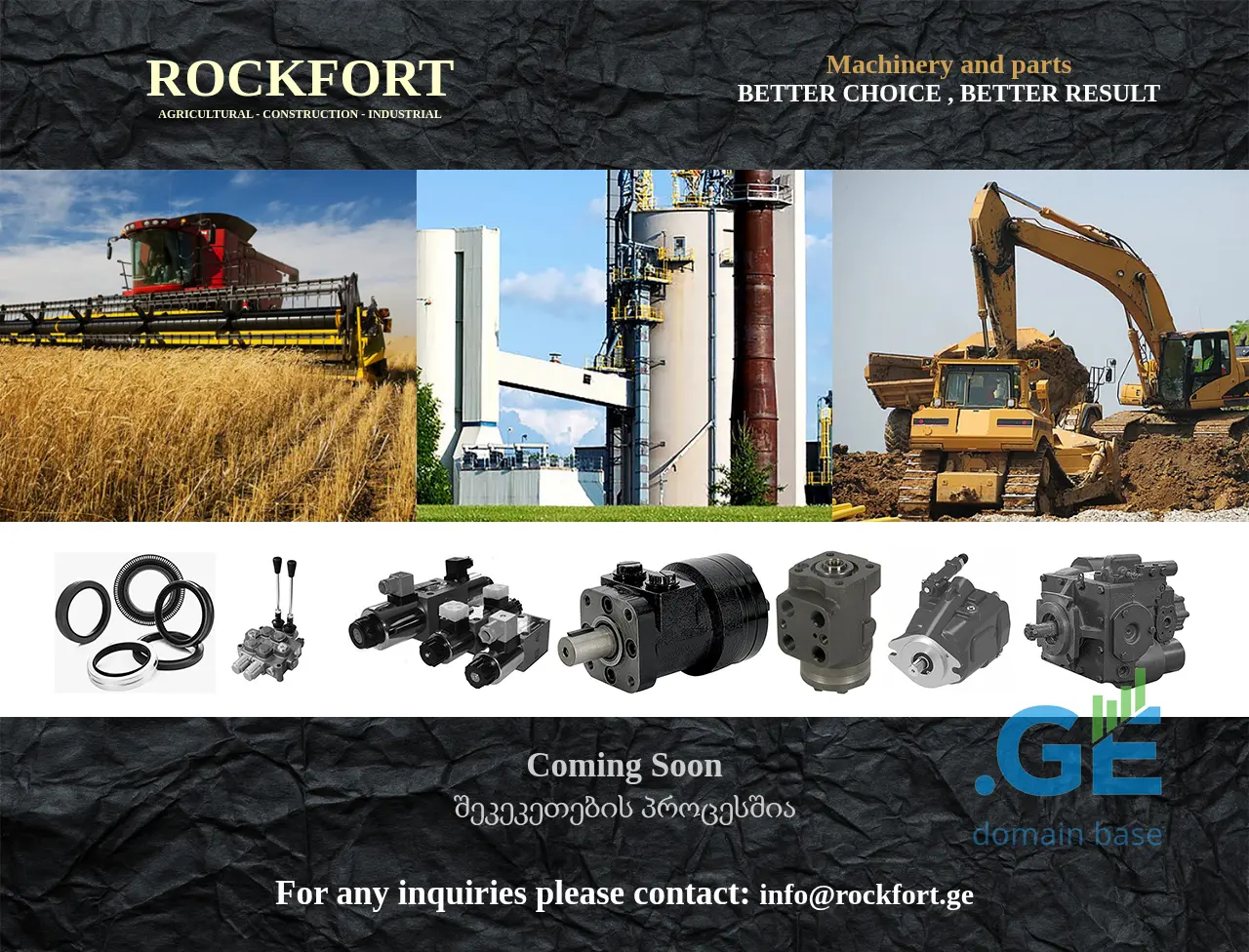 Screenshot of the site rockfort.ge