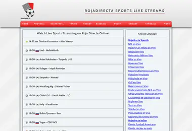 Screenshot of rojadirecta.ge