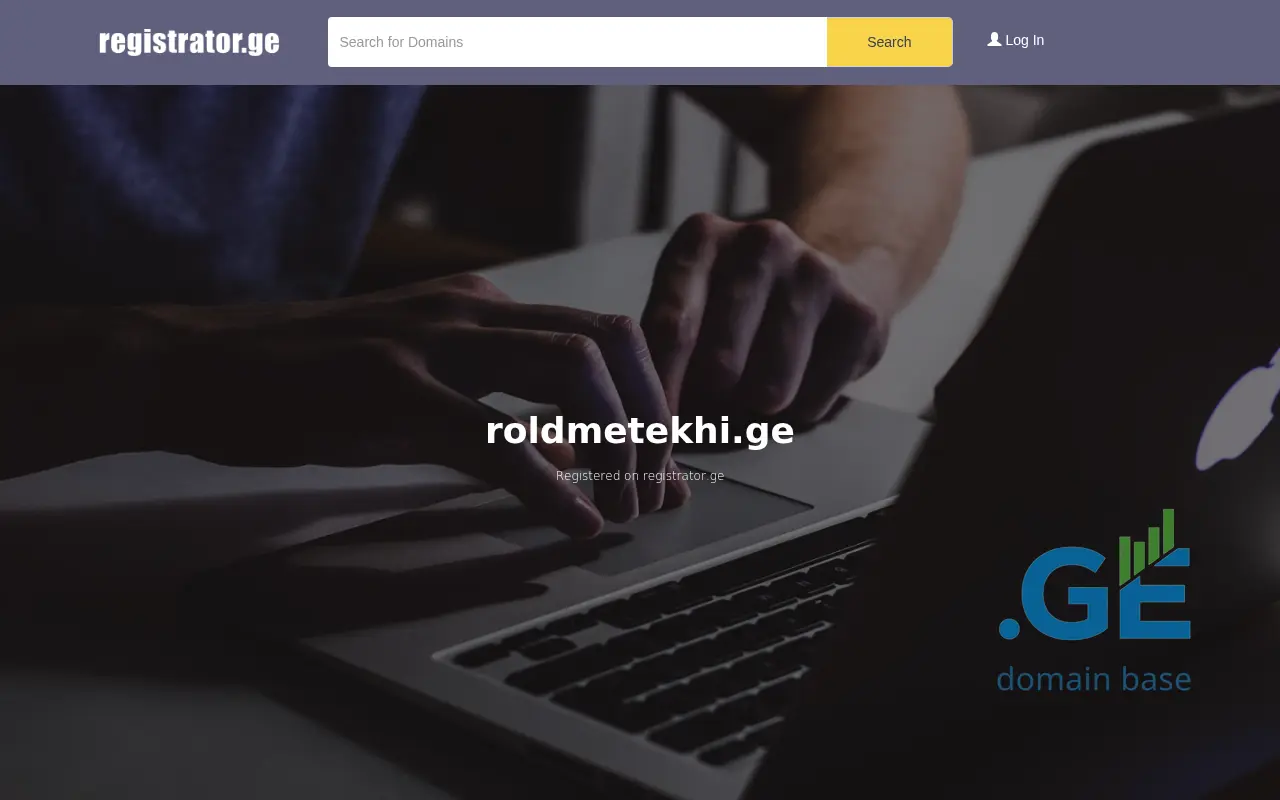 Screenshot of the site roldmetekhi.ge