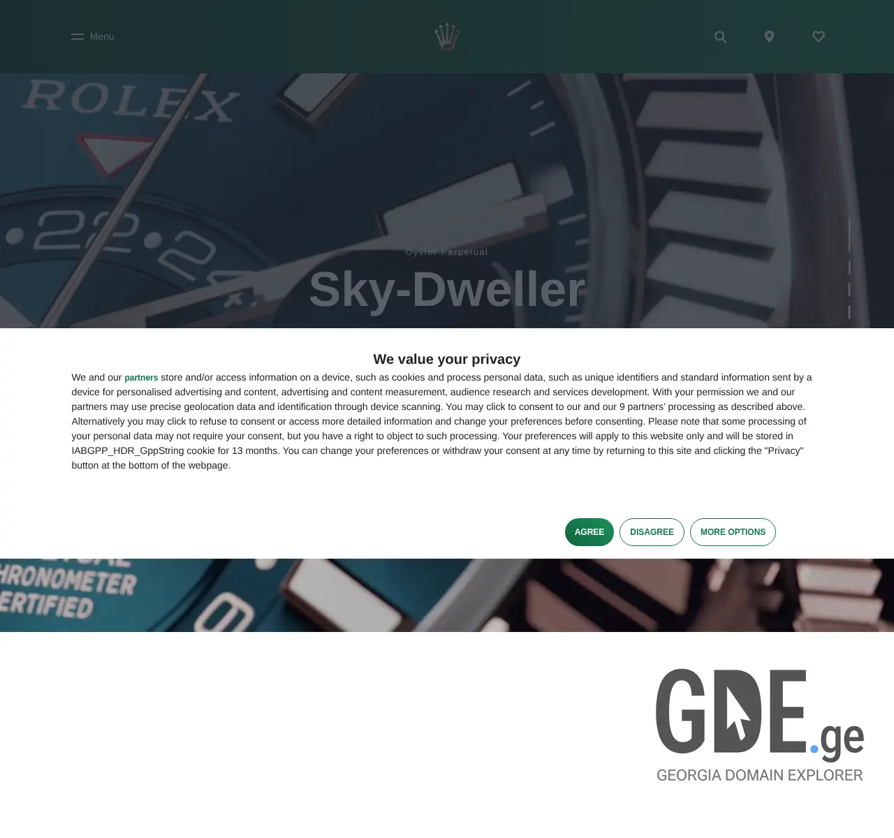 Screenshot of the site rolex.ge at 2025-11-25